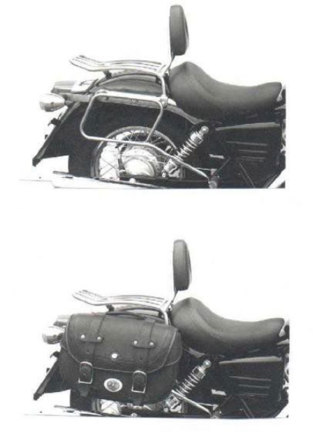 Afbeeldingen van Tassendragers standaard chroom Hepco&Becker Honda VT125