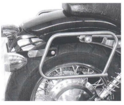 Afbeeldingen van Tassendragers standaard chroom Hepco&Becker Honda VT750D2 Black Widow