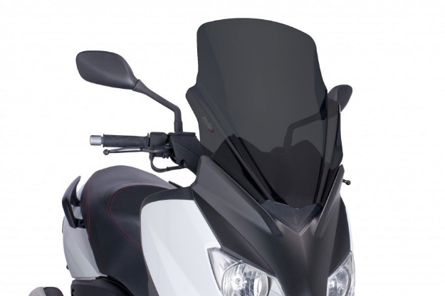 Afbeeldingen van Vervangingsruit V-Tech Line Touring Yamaha X-Max 125 '10-'13/ X-Max 250 '10-'13/ MBK Evolis 125/250 '10- -donker getint