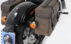 Afbeeldingen van Tassendragers Cutout zwart Hepco&Becker Harley Davidson Street Bob