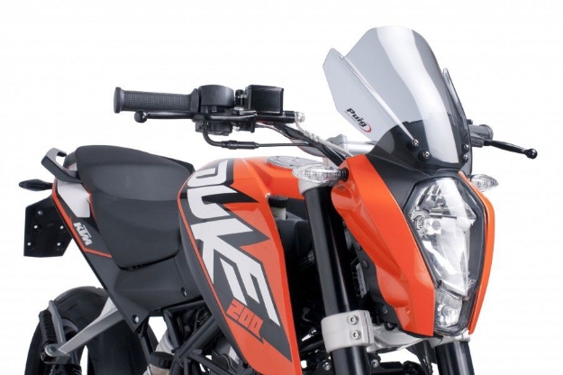 Afbeeldingen van Vervangingsruit Puig Jetstream KTM Duke 125 '11-/ 200 '12-'13/ 390 '13--licht getint