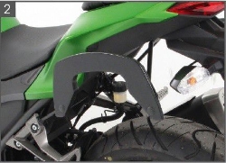 Afbeeldingen van C-Bow tasdragers zwart Hepco&Becker Kawasaki Z300 '15-18