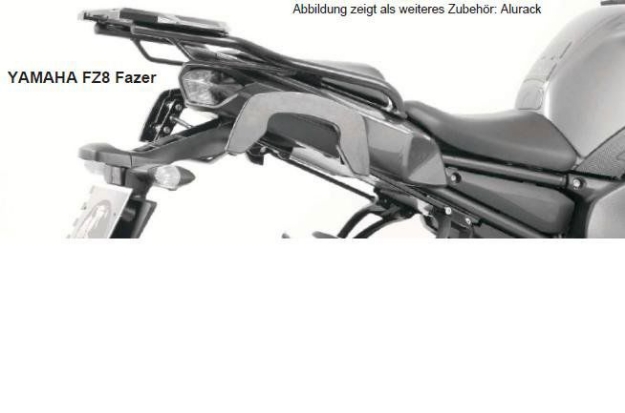 Afbeeldingen van C-Bow tasdragers zwart Hepco&Becker Yamaha FZ8 Fazer '10-16