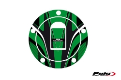 Afbeeldingen van Tankdopcover Radikal Puig voor diverse Kawasaki modellen van '00-'05