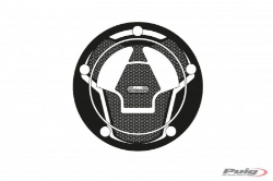Afbeeldingen van Tankdopcover Puig voor Kawasaki '06- (5 gaten) zwart/carbon look