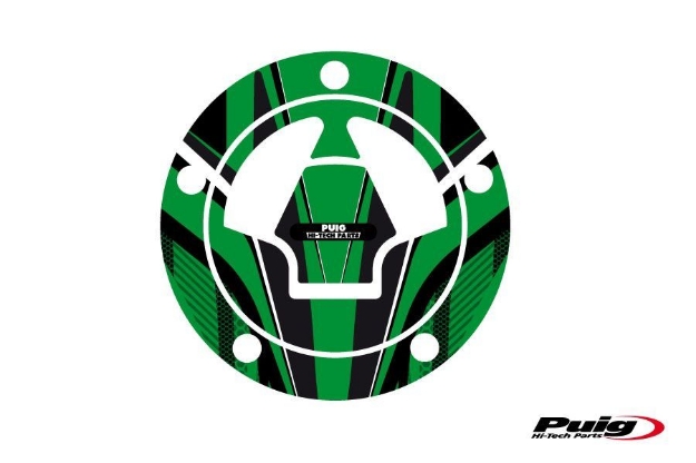 Afbeeldingen van Tankdopcover Radikal Puig voor diverse Kawasaki modellen