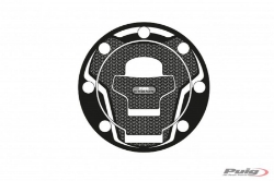 Afbeeldingen van Tankdopcover Puig voor Suzuki '96-02 (7 gaten) zwart/carbon look