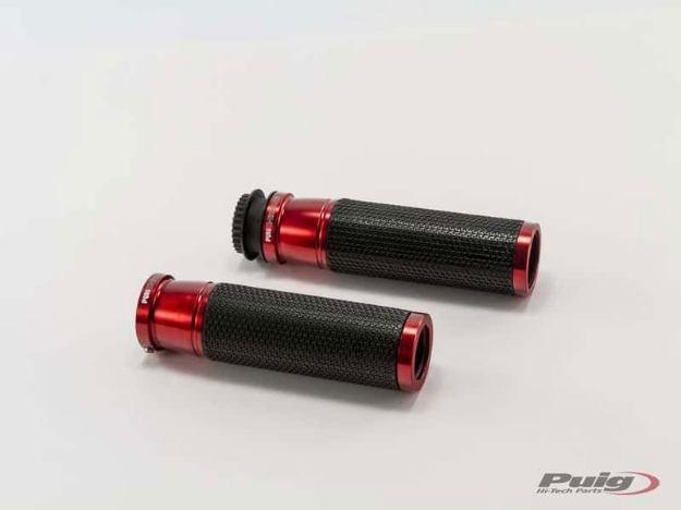 Afbeeldingen van Handvatten Puig HI-TECH Ascent (119mm)-Rood