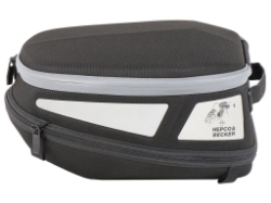Afbeeldingen van Rear bag Royster Sport zwart/grijs inclusief spanbanden Hepco&Becker
