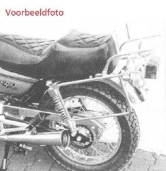 Afbeeldingen van Kofferrek chroom Hepco&Becker Honda CM185 '78-'79/ CM200T '80-'84