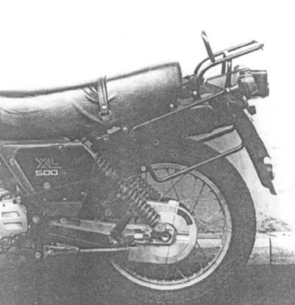 Afbeeldingen van Kofferrek zwart Hepco & Becker Honda XL500S