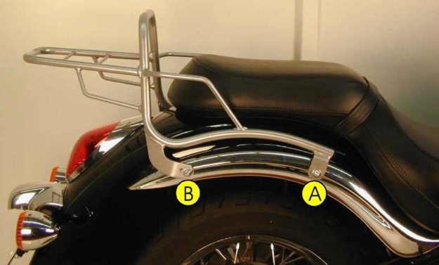 Afbeeldingen van Topdrager chroom Hepco&Becker Kawasaki VN900 CUSTOM/ CLASSIC '06-