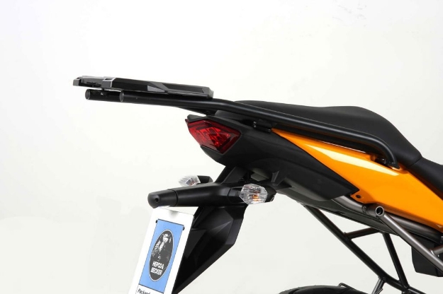 Afbeeldingen van Topdrager zwart Alurack Hepco&Becker Kawasaki VERSYS 650 '10-14