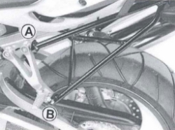 Afbeeldingen van Topdrager zwart Hepco & Becker Kawasaki ZX9-R '02-'03