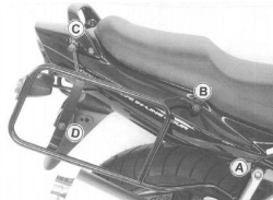 Afbeeldingen van Kofferrek zwart Hepco & Becker Suzuki GSF1200 N / S BANDIT '01-'05
