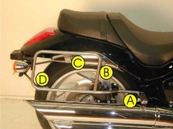 Afbeeldingen van Kofferrek chroom Hepco&Becker Suzuki M1800R Intruder '06-