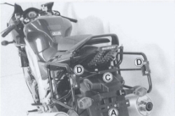 Afbeeldingen van Kofferrek zwart Hepco & Becker Suzuki SV1000 N / S '03-'07