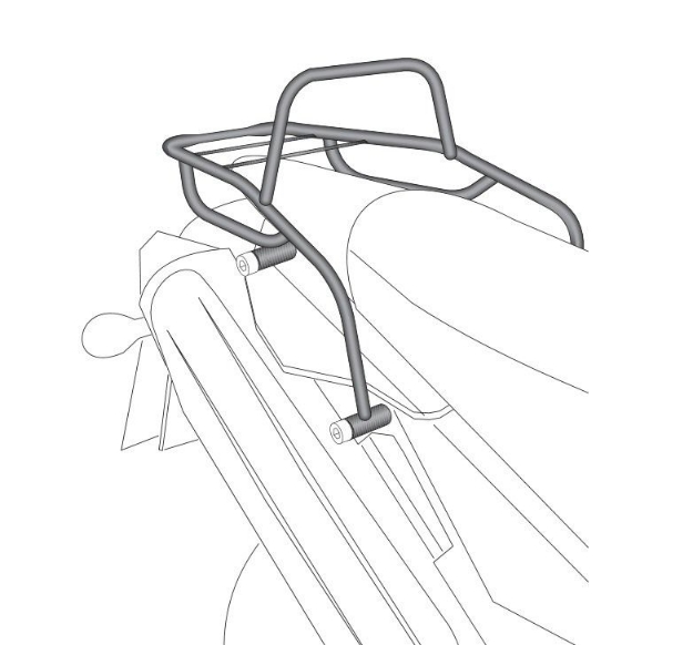 Afbeeldingen van Topdrager zwart Hepco & Becker Yamaha XT660 R/X 2004-2006