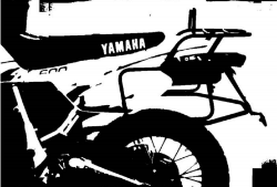 Afbeeldingen van Kofferrek zwart Hepco & Becker Yamaha TT600E/S '93-'97