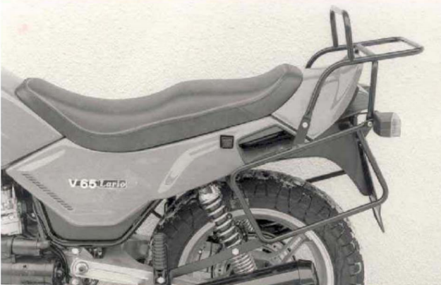 Afbeeldingen van Kofferrek zwart Hepco & Becker Moto Guzzi V65 LARIO