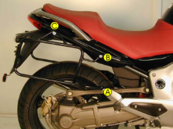 Afbeeldingen van Kofferrek zwart Hepco & Becker Moto Guzzi 1200 SPORT '07-