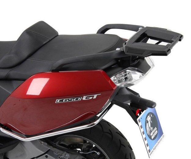 Afbeeldingen van Topdrager zwart Alurack Hepco&Becker BMW C650GT 2012-