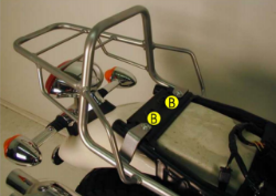 Afbeeldingen van Topdrager chroom Hepco & Becker Triumph Thruxton / Scrambler 900