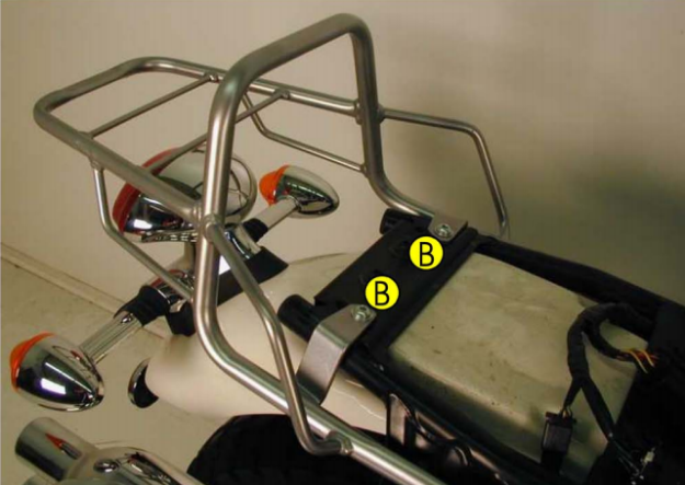Afbeeldingen van Topdrager chroom Hepco & Becker Triumph Thruxton / Scrambler 900