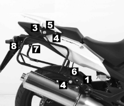 Afbeeldingen van kofferrek zwart Lock-it Hepco & Becker Honda CBF1000F ABS '10-