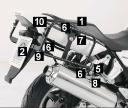 Afbeeldingen van kofferrek zwart Lock-it Hepco & Becker Honda CB1300 '10-