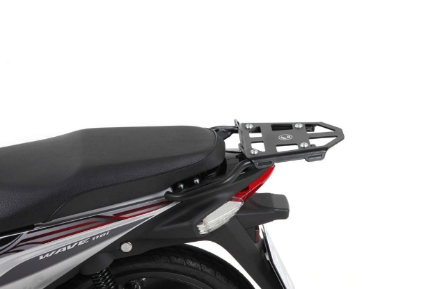 Afbeeldingen van Topdrager zwart minirack Hepco&Becker Honda WAVE 110i