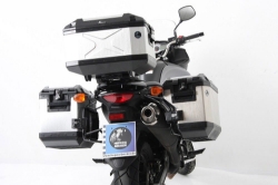 Afbeeldingen van Kofferset Hepco&Becker 'Cutout' met RVS rek en Xplorer koffers Suzuki DL650 V-Strom '12-16