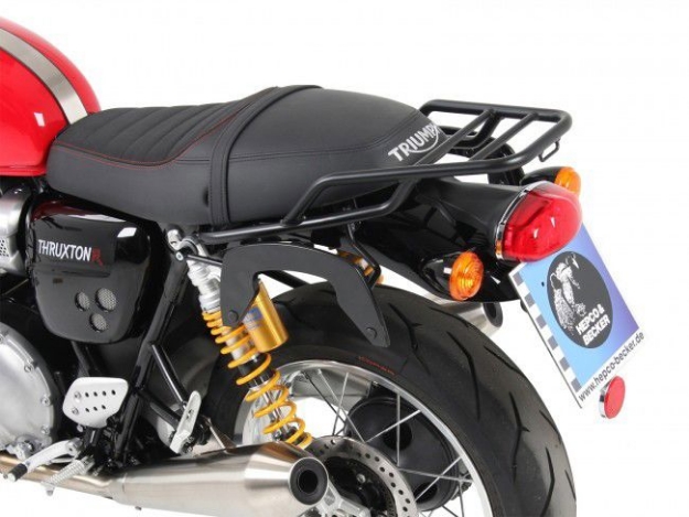 Afbeeldingen van Topdrager zwart Hepco&Becker Triumph Thruxton 1200R/RS '16-