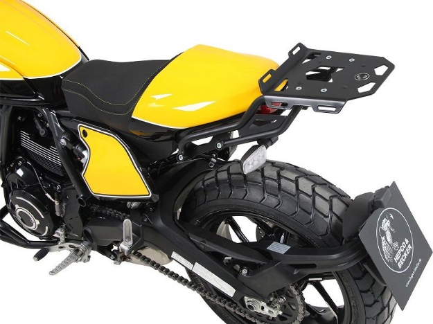 Afbeeldingen van Topdrager zwart Minirack Hepco&Becker Ducati Scrambler 800 '19-22