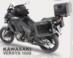 Afbeeldingen van Topdrager zwart Easyrack Hepco&Becker Kawasaki Versys 1000 '15-'18