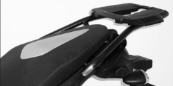 Afbeeldingen van Topdrager zwart Easyrack Hepco&Becker Suzuki Gladius SFV650 '09-'16
