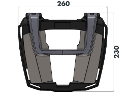Afbeeldingen van Topdrager antraciet Easyrack Hepco&Becker Yamaha MT-07 '18-'20