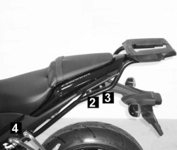 Afbeeldingen van Topdrager zwart Easyrack Hepco&Becker Honda CB1000R '08-17