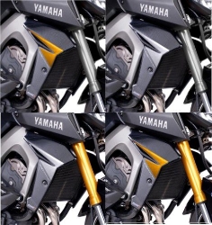 Afbeeldingen van Side cover panels Puig (set) voor radiateur Yamaha MT-09 '13-'16