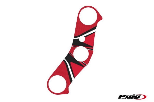 Afbeeldingen van Kroonplaatcover model Radikal voor Yamaha YZF-R1 '07-'08-Rood