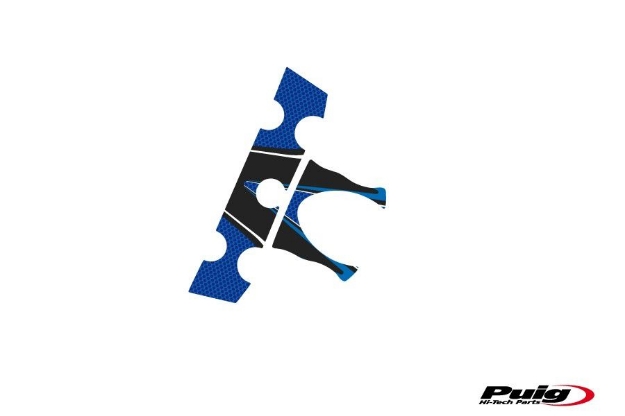 Afbeeldingen van Kroonplaatcover model Radikal voor Yamaha FZ6 S2/ FZ6 Fazer S2-Blauw