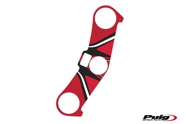 Afbeeldingen van Kroonplaatcover model Radikal voor Kawasaki ZX-6R '03-'04-Rood