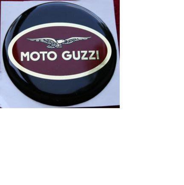 Afbeeldingen van Koffer onderdeel H&B - Logo Moto Guzzi rond 50mm (per stuk)