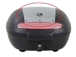 Afbeeldingen van Kleurpaneel zilver voor TC50 Journey topkoffer Hepco&Becker