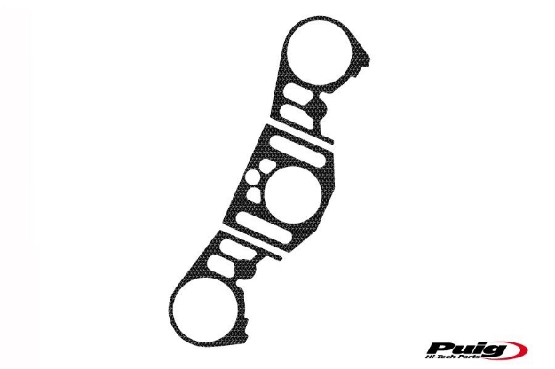 Afbeeldingen van Kroonplaatcover carbon look Puig voor Yamaha YZF-R1 '12-'14