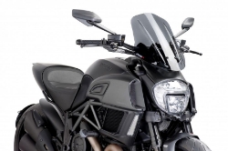 Afbeeldingen van Vervangingsruit naked bike touring verstelbaar Puig Ducati Diavel '14-18