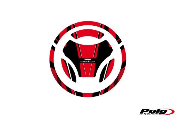 Afbeeldingen van Tankdopcover Radikal Puig voor Yamaha MT-125 '15-/ YZF-R125 '14--Rood