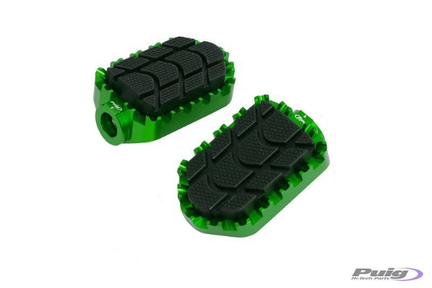 Afbeeldingen van Voetsteunen (set) Puig model Enduro-Groen