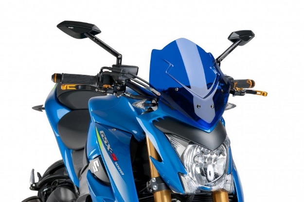 Afbeeldingen van Vervangingsruit naked bike Suzuki GSX-S1000 '15-20 -blauw