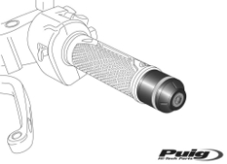 Afbeeldingen van Trillingsdempers Puig model SHORT WITH RING Aprilia Shiver 750 '07-
